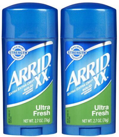 Arrid XX Solid Antiperspirant & Deodorant-Ultra Fresh-2.7 oz, 2 pk