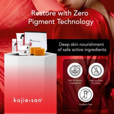 Kojie San Face & Body Complete Brightening Mini Set - 65 Gram x 2 Bars Soap, Body Lotion, Face Cream, and Facial Cleansing Brush - Image 7