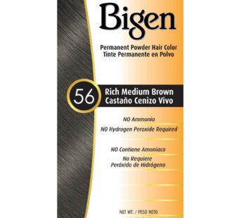 Bigen Powder Hair Color #56 Rich Medium Brown 0.21oz (3 Pack)