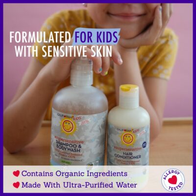 California Kids Super Sensitive Unscented Shampoo and Bodywash | 100% Plant-Based | Gentle Skincare | Fragrance Free | Hypoallergenic | 251 mL / 8.5 fl. oz. - Image 4