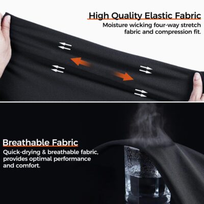 COOLOMG Arm Sleeve Youth Boys Adult Compression Sleeve for Basketball Baseball Football Golf (1 Sleeve) Black S - Image 3