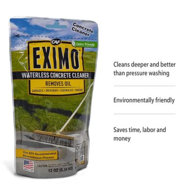 CAF Outdoor Cleaning EXIMO? Waterless Concrete Cleaner for Driveway, Garage, Basement, and Walkway Surfaces (0.75lbs) - Image 3