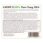 HOPE'S 100% Pure Tung Oil, Food Safe, Premium Waterproof Natural Wood Finish and Sealer for Indoor and Outdoor Projects, 32 Fl Oz, 1 Pack - Image 2