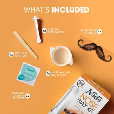 Nad's Nose Wax Kit for Men & Women - Waxing Kit for Quick & Easy Nose Hair Removal, 1 Count - Image 2