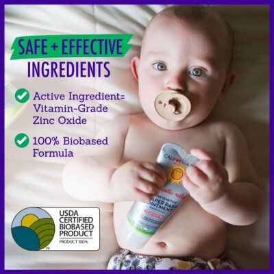 California Baby Super Sensitive Unscented Diaper Rash Cream | Zinc Oxide Ointment | 100% Bio-Based | Fragrance Free | Hypoallergenic | Soothing Diaper Rash Cream For Baby | 82 g / 2.9 oz - Image 6
