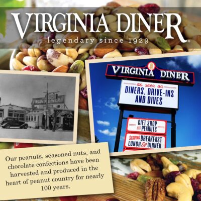 Virginia Diner - Gourmet Old Bay Seasoned Virginia Peanuts, 18 Ounce Tin - Image 5