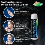 Dr. Dan's Maintain Lip Balm - Perfect for Everyday and Cortibalm aftercare, Mild Ingredients & Beeswax, Vitamin E Enriched for Moisturizing Dry Lips, Ensures Smooth, Soft Feel, 3 Pack - Image 5