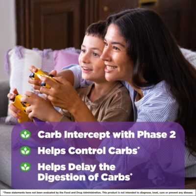 Natrol Carb Intercept with Phase 2 Carb Controller Capsules, White kidney bean extract, Helps control carbs, Helps metabolize fats, Clinically tested, Promotes healthy body weight, 1,000mg, 120 Count - Image 3