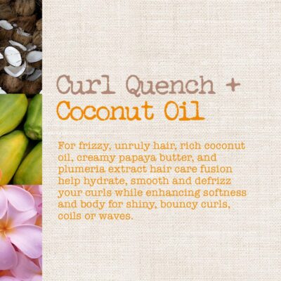 Maui Moisture Curl Quench + Coconut Oil Curl-Defining Anti-Frizz Conditioner to Hydrate and Detangle Tight Curly Hair, Softening Conditioner, Vegan, Silicone & Paraben-Free, 13 fl oz - Image 3