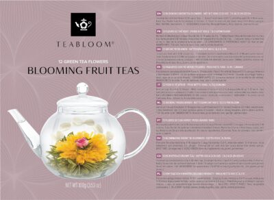 Teabloom Fruit Blooming Teas ? 12 Unique Flower Varieties of Tea in 12 Delicious Fruit Flavors ? Each Flowering Tea Ball Steeps Up to 3 Times - Image 9