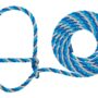 Weaver Leather Livestock Cattle Poly Rope Halter Dark Blue/Turquoise/Gray
