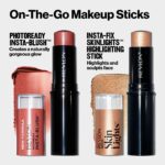 Revlon Blush Stick, PhotoReady Insta-Blush Face Makeup with Cream to Powder Formula, High Impact Color, Moisturizing Creamy Formula, 300 Rose Gold Kiss, 1.15 Oz - Image 5