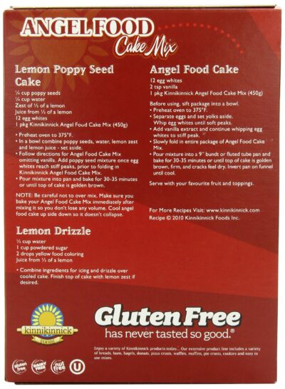Kinnikinnick Gluten Free Angel Food Cake Mix, 15.9 Ounce (Pack of 3) - Image 3