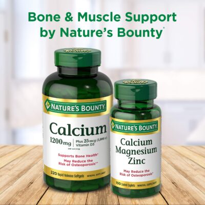 Nature's Bounty Calcium Plus 500 mg Vitamin D3, Immune Support & Bone Health, 300 Tablets - Image 4