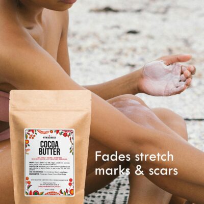Better Shea Butter Raw Cocoa Butter - Unrefined, 100% Pure, Food Grade - Use for Cocoa Lip Balm, Stretch Marks Cream, Cacao Butter Cream, Scars Oil, Whipped Lotion - Skin & Hair Moisturizer 1LB Block - Image 2