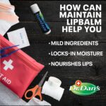 Dr. Dan's Maintain Lip Balm - Perfect for Everyday and Cortibalm aftercare, Mild Ingredients & Beeswax, Vitamin E Enriched for Moisturizing Dry Lips, Ensures Smooth, Soft Feel, 3 Pack - Image 3