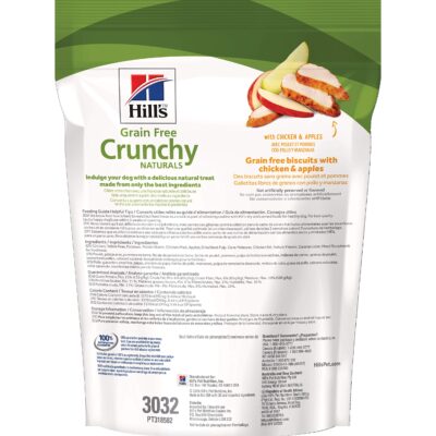 Hill's Grain Free Crunchy Naturals Treats, All Life Stages, Great Taste, Dog Treats, Chicken & Apples, 8 oz Bag - Image 2