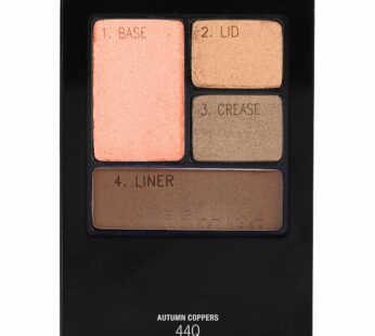 Maybelline New York Expert Wear Eyeshadow Quads, Autumn Coppers, 0.17 oz.