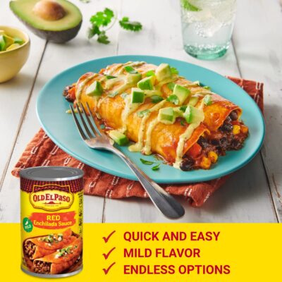 Old El Paso Mild Red Enchilada Sauce, 1 ct., 10 oz. (Pack of 12) - Image 3