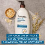 Aveeno Skin Relief 24-Hour Moisturizing Lotion for Sensitive Skin with Natural Shea Butter & Triple Oat Complex, Unscented Therapeutic Lotion for Extra Dry, Itchy Skin, 8 fl. oz - Image 2