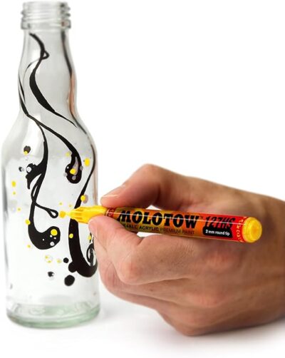 MOLOTOW ONE4ALL Acrylic Paint Marker Set, 6 Neon Colors, 1.5mm Extra Fine (200.466) - Image 3