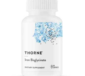 Throne Iron Bisglycinate – 25 mg Iron Supplement for Enhanced Absorption Without Gastrointestinal Side Effects – NSF Certified for Sport – Gluten-Free – 60 Capsules