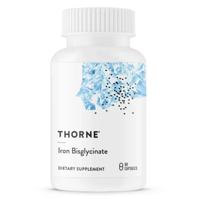 Throne Iron Bisglycinate - 25 mg Iron Supplement for Enhanced Absorption Without Gastrointestinal Side Effects - NSF Certified for Sport - Gluten-Free - 60 Capsules