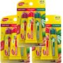 Carmex Moisturizing Lip Balm 3 Tubes Assorted Flavor - Fresh Cherry, Strawberry, Wintergreen (3 Pack)