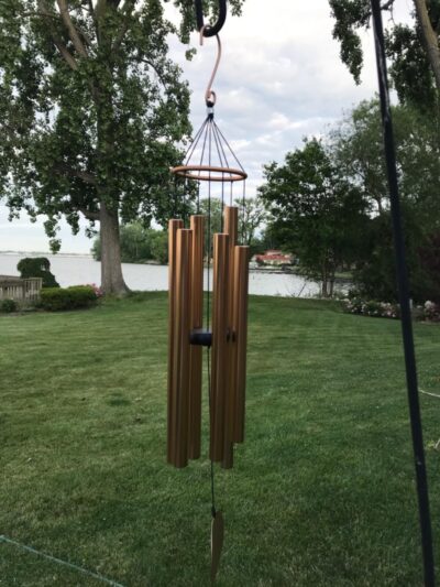 Nature’s Melody Aureole Tunes Wind Chimes – Outdoor Windchime with 6 Tubes Tuned to C Pentatonic Scale, 100% Rustproof Aluminum Memorial Gift or Zen Garden - Image 3