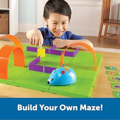 Learning Resources Code & Go Robot Mouse Activity Set, Screen-Free Early Coding Toy for Kids, Interactive STEM Coding Pet,Back to School,Ages 4+,83 Pieces Visit the Learning Resources Store - Image 5