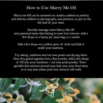 Marry Me Oil ! By Art Of The Root Oil - Image 3