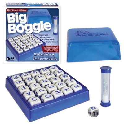 Big Boggle with 5x5 Grid and 25 Letter Cubes by Winning Moves Games USA, Thought Provoking