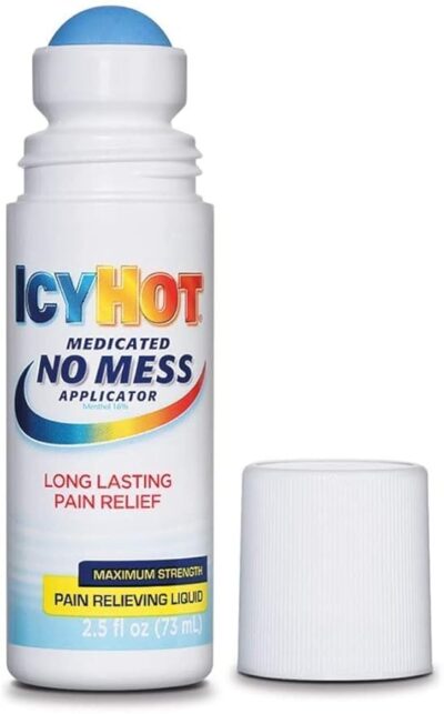 360Feel Icy Hot Medicated Pain Relief Liquid with No Mess Applicator 73ml | Instant Relief from Muscular Pain & Joint Pain | Natural Pain Relief Roll on - Image 3