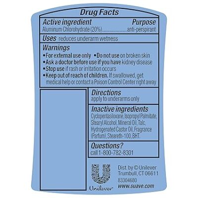 Suave 24 Hour Protection Invisible Solid Deodorant For Women, Powder - Image 2
